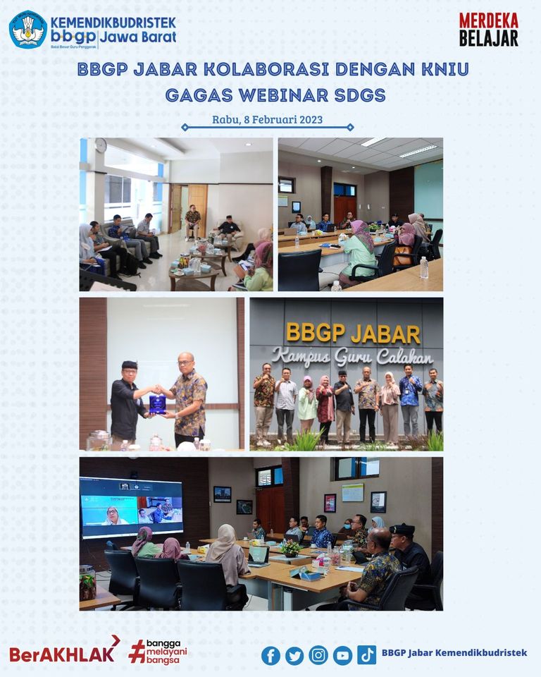 KNIU dan APCE – UNESCO C2C Kolaborasi dengan BBGP Jabar Gagas Webinar SDGs