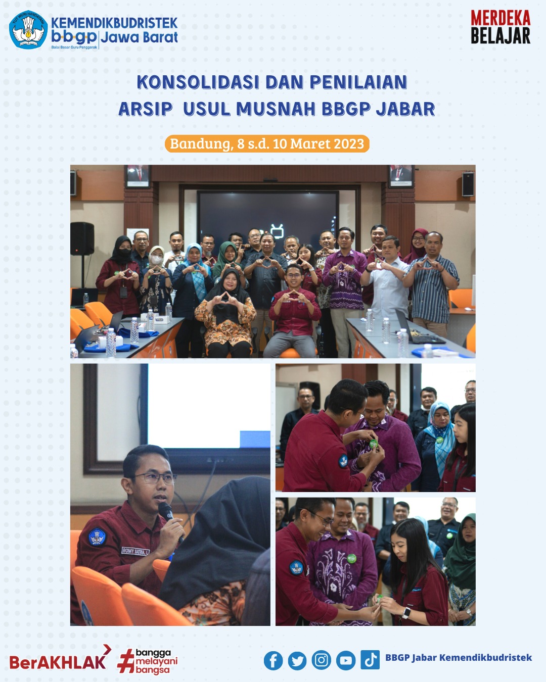 Pengusulan Arsip Musnah untuk Pengelolaan Arsip BBGP Jabar yang Lebih Baik