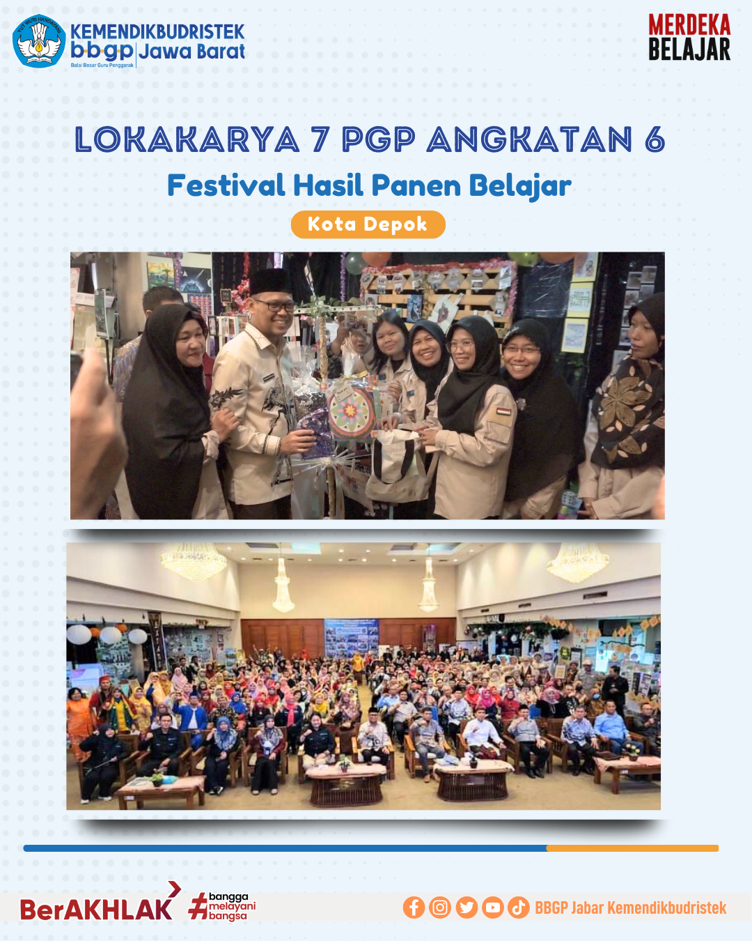 Lokakarya 7 PGP Angkatan 6 Festival Hasil Panen Belajar Kota Depok