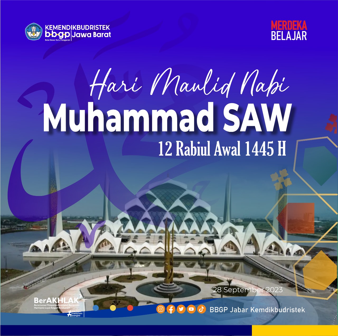 Memperingati Hari Maulid Nabi Muhammad SAW 1445 H.