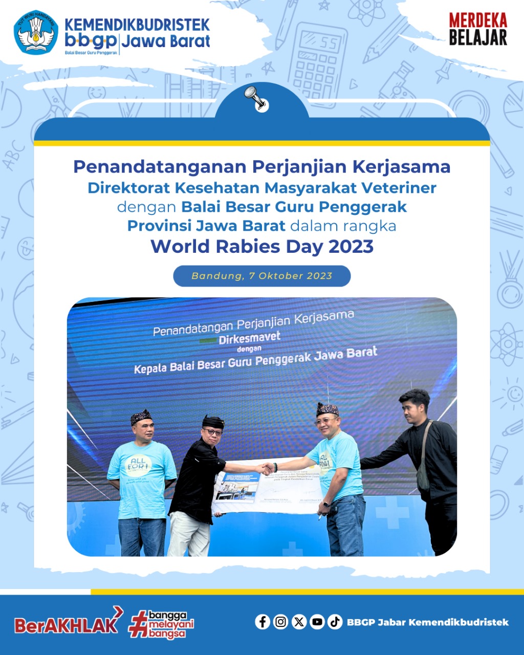 BBGP JABAR dalam World Rabies Day 2023 – Semua Untuk Satu, One Health Untuk Semua