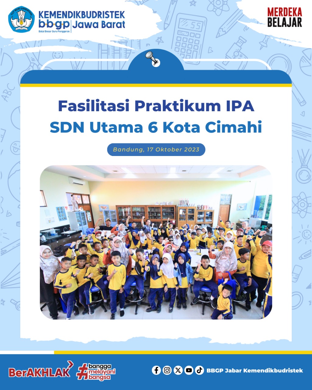 Fasilitasi Praktikum SD Negeri Utama 6 Kota Cimahi : Yuk Membuat Es Goyang!