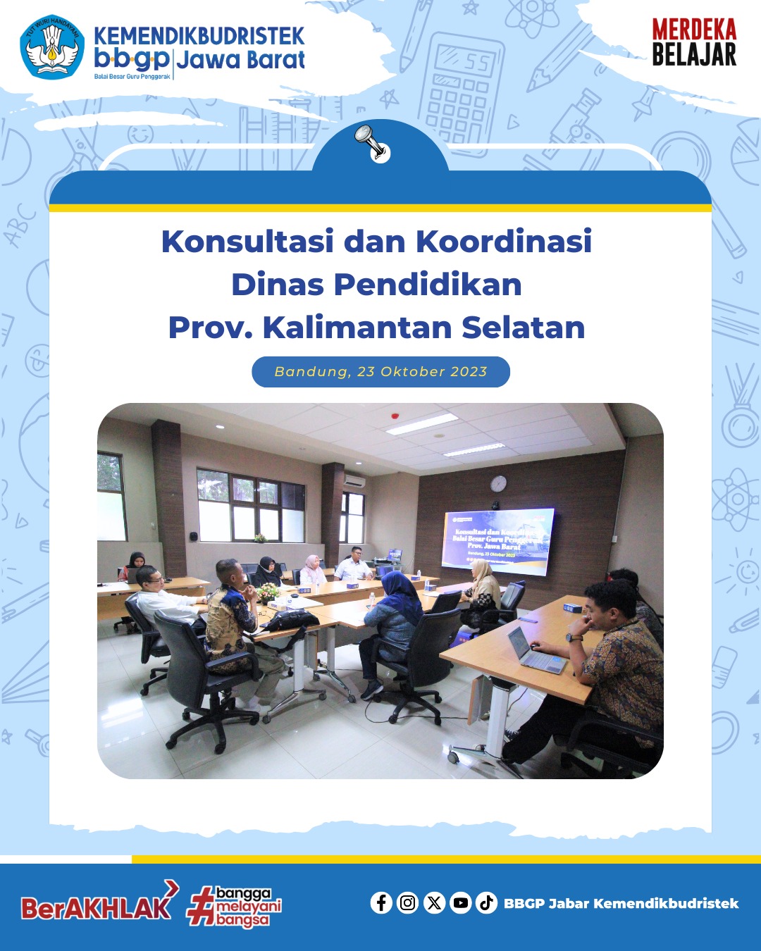 Kunjungan Dinas Pendidikan Kalimantan Selatan: Butuh Peningkatan Kompetensi Guru Pendamping Khusus