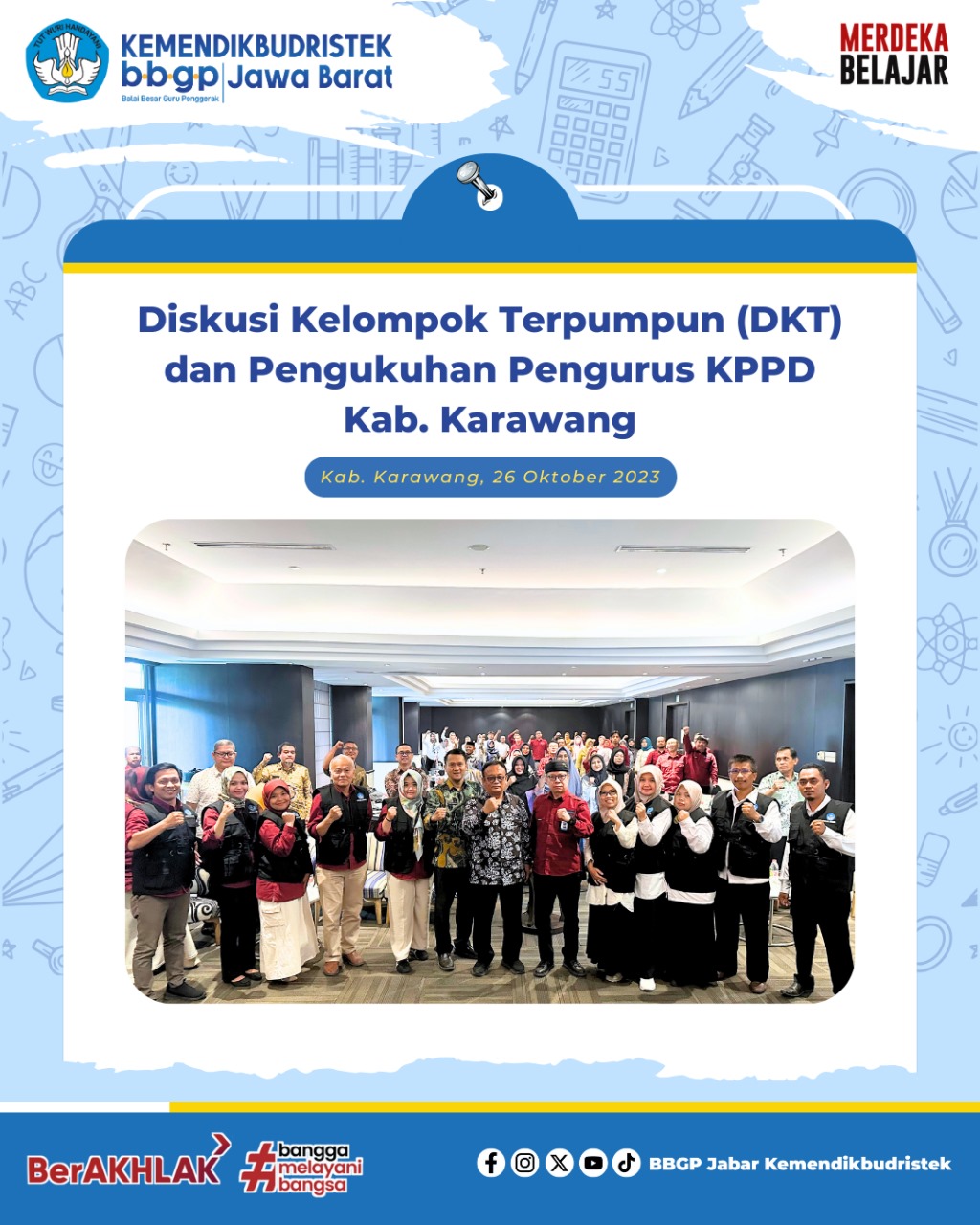 KPPD Kabupaten Karawang: Simpul Besar Bergerak Bersama Komunitas Pendidikan Daerah