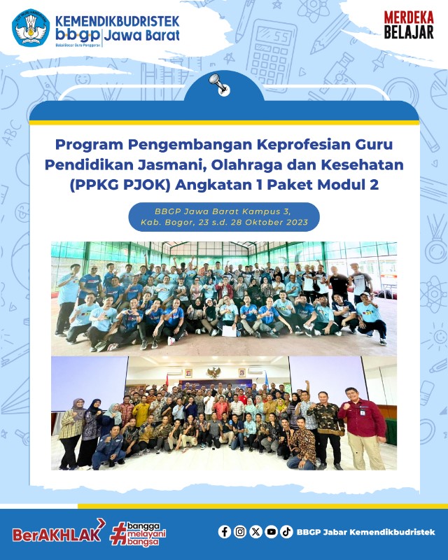 Program Pengembangan Keprofesian Guru Pendidikan Jasmani, Olahraga dan Kesehatan (PPKG PJOK) Angkatan 1 Paket Modul 2