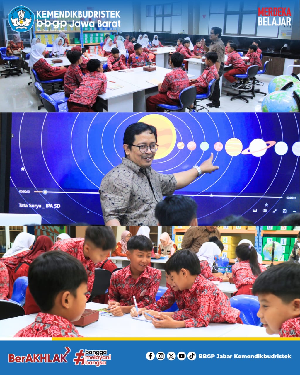Fasilitasi Praktikum SD Negeri Parakan Muncang 2 : Berkenalan dengan Bumi Kita
