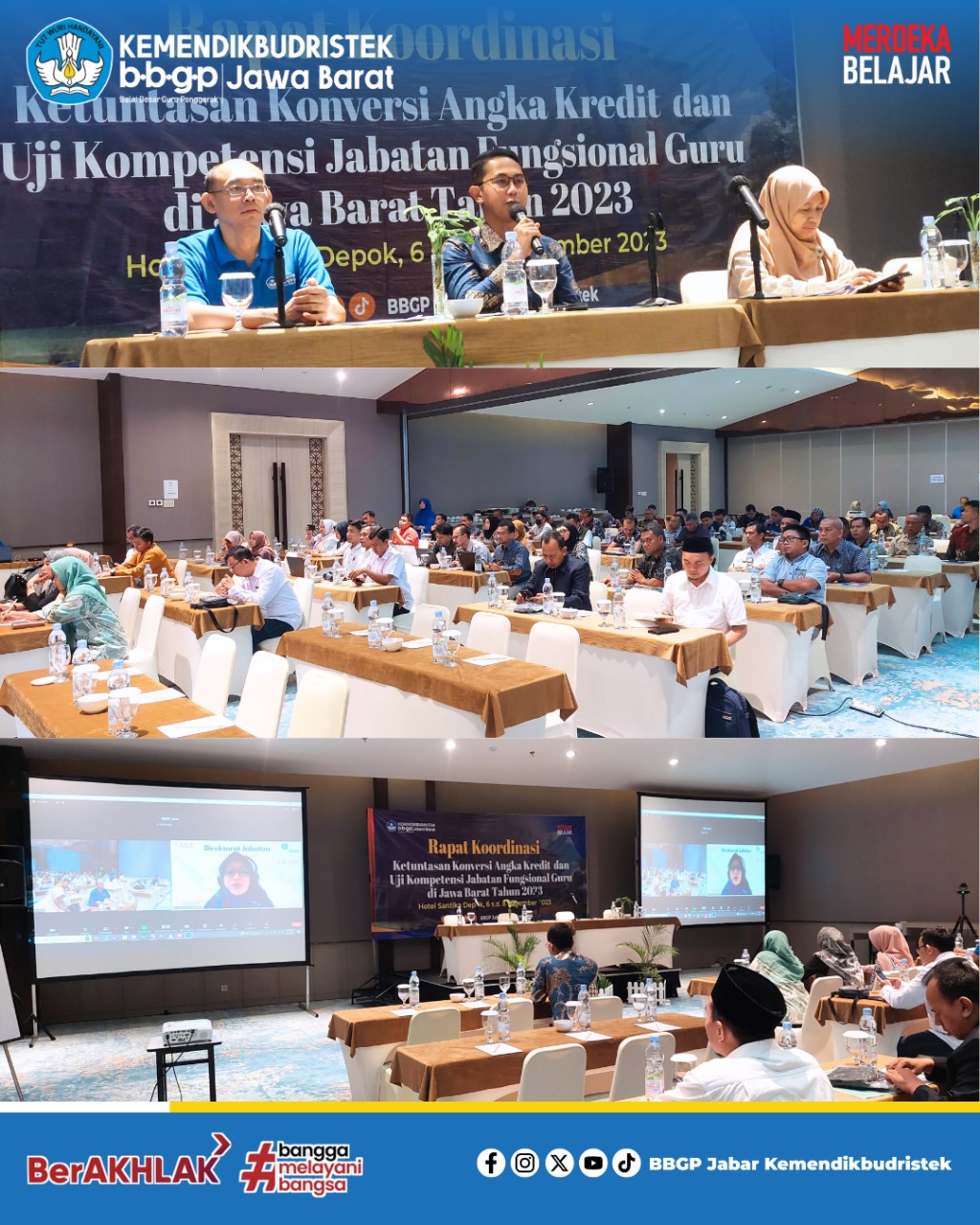 Rakor Ketuntasan Konversi Angka Kredit dan Uji kompetensi Jafung Guru Tahun 2023