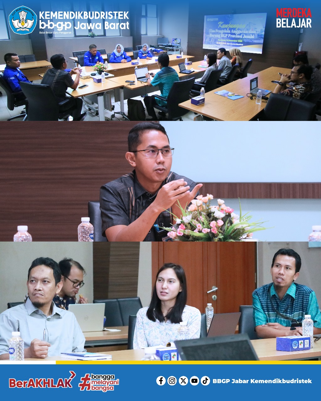 Praktik Baik Pengeloaan Anggaran dan Barang BBGP Jabar dengan BGP jambi