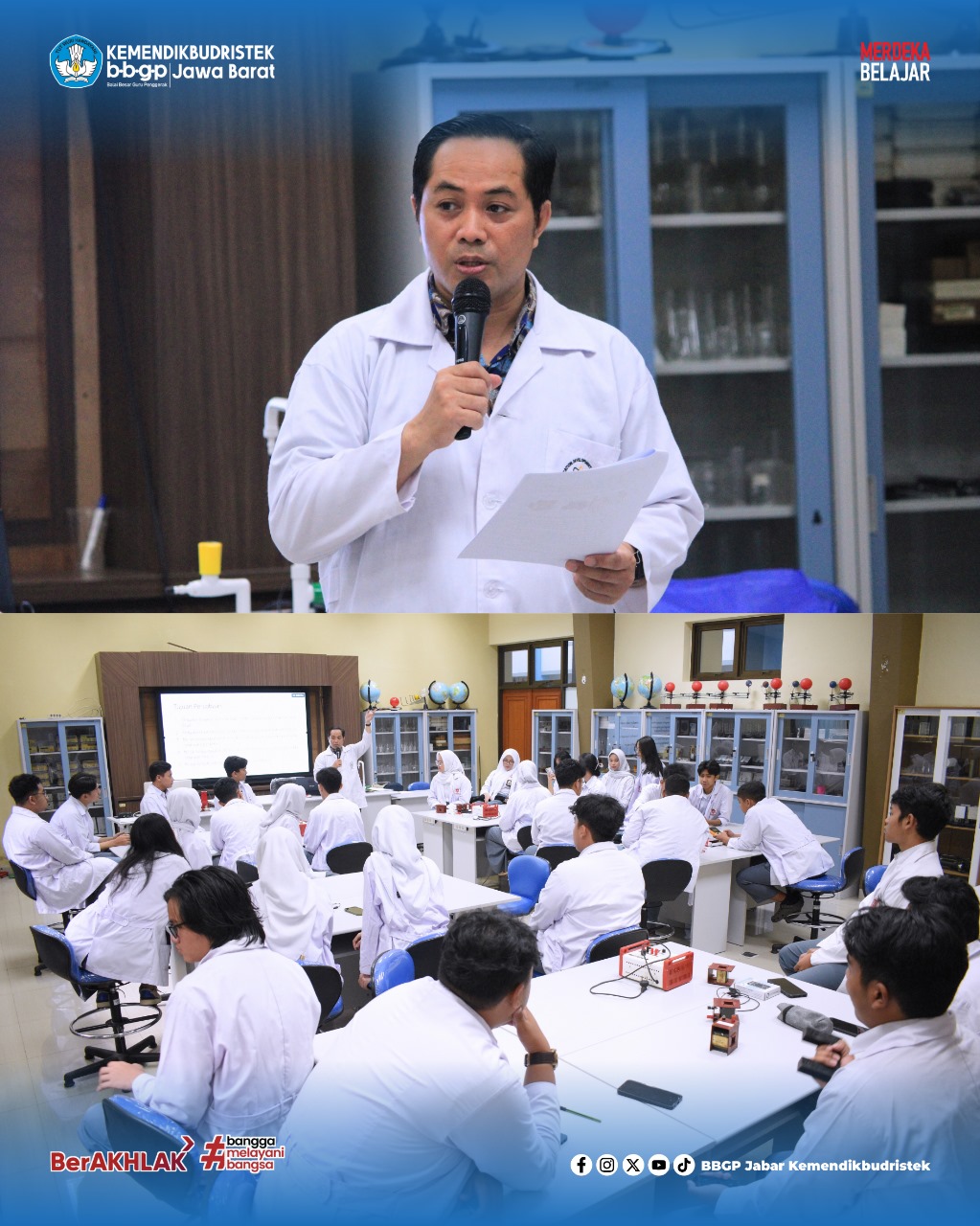 Fasilitasi Praktikum SMA Edu Global Bandung : Praktikum Asyik Kelas XII dengan Topik Genetika dan Induksi Elektromagnetik pada Transformator (Trafo)