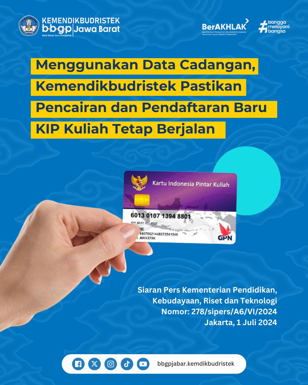 Menggunakan Data Cadangan, Kemendikbudristek Pastikan Pencairan dan Pendaftaran Baru KIP Kuliah Tetap Berjalan