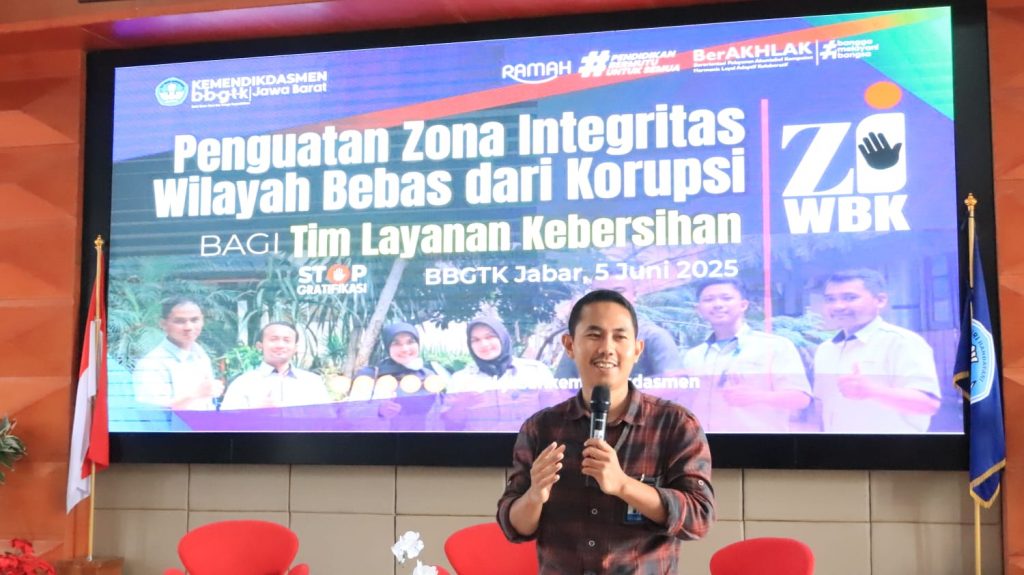 Penguatan ZI WBK/WBBM Bagi Tim Layanan Kebersihan BBGTK Jabar