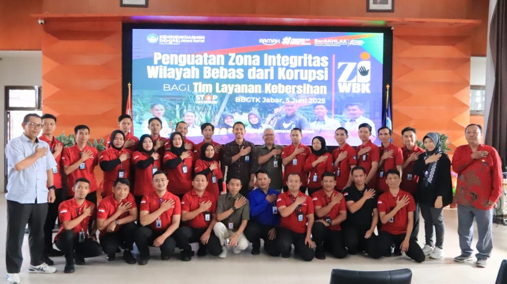 Penguatan ZI WBK/WBBM Bagi Tim Layanan Kebersihan BBGTK Jabar