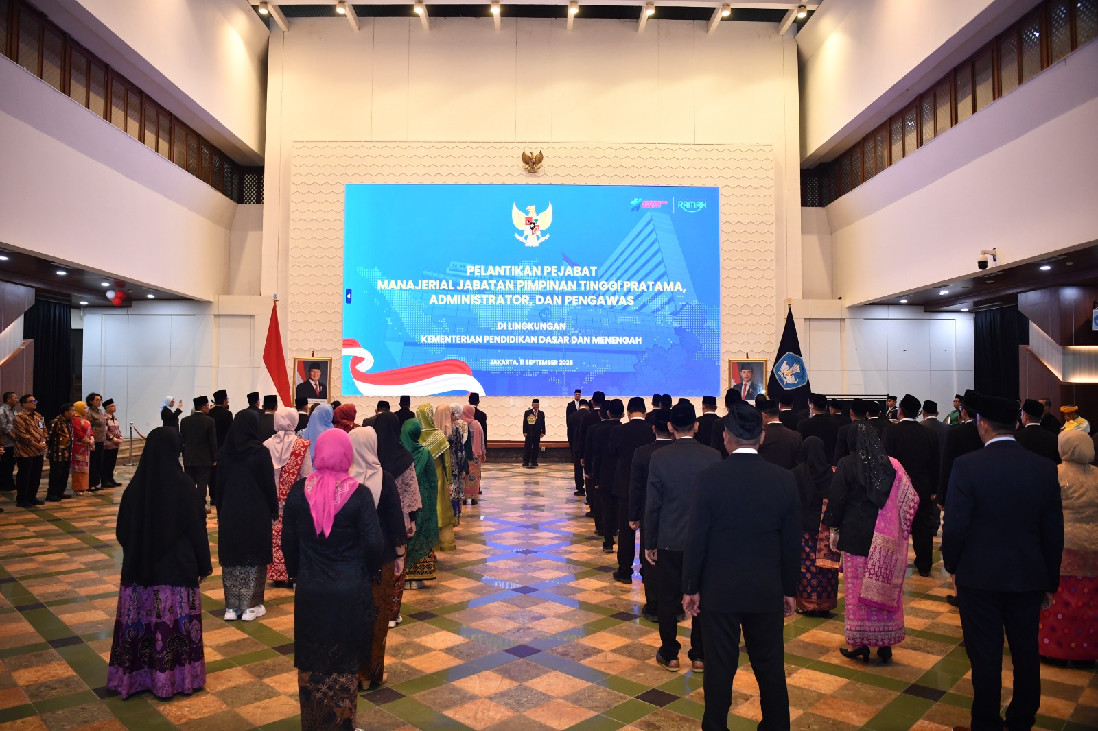 Lantik Pejabat Kemendikdasmen, Mendikdasmen Abdul Mu'ti Ingatkan Pentingnya Kesederhanaan