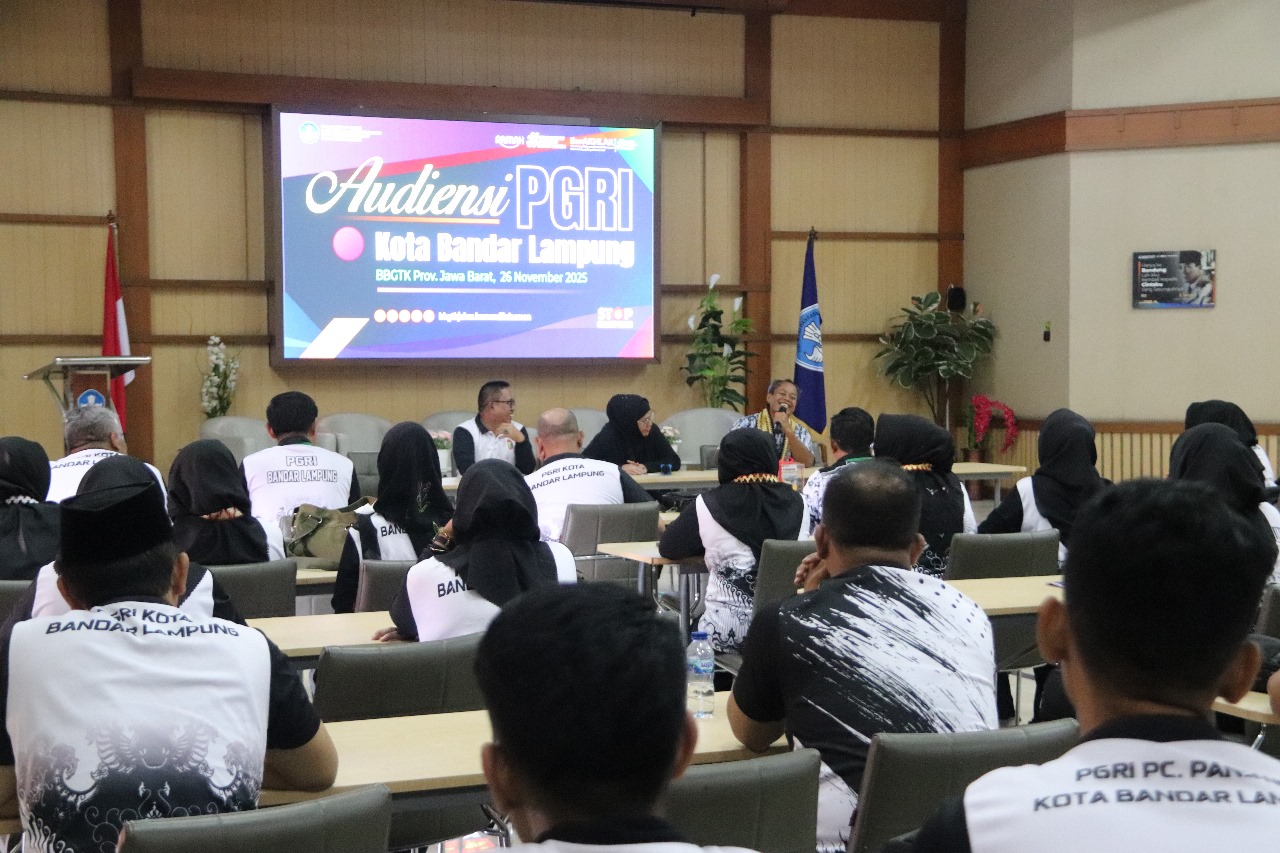 PGRI Kota Bandar Lampung Lakukan Audiensi ke BBGTK Jawa Barat