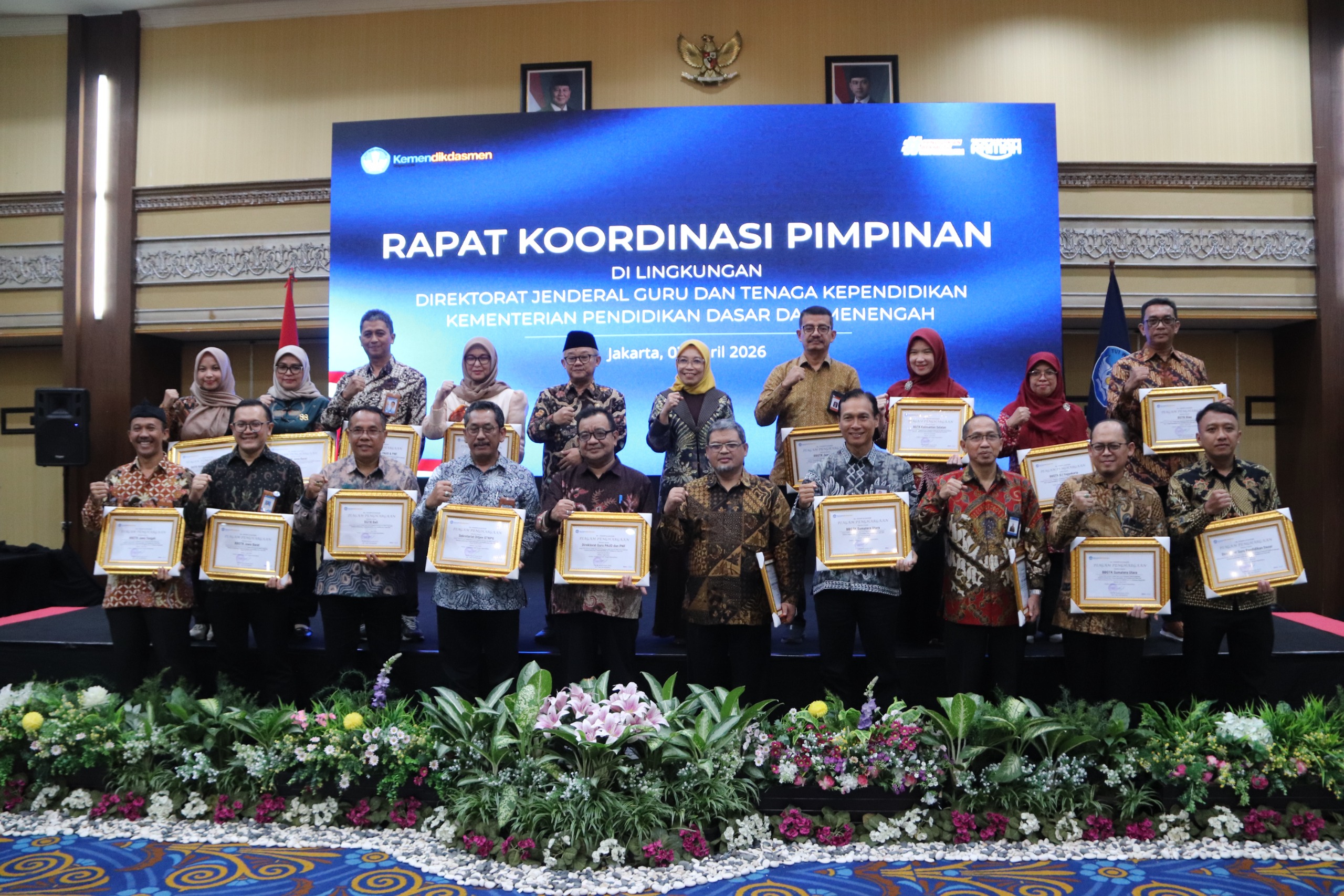 BBGTK Jabar Raih Juara Umum Apresiasi Ditjen GTK 2025 pada Rapat Koordinasi Pimpinan di Jakarta